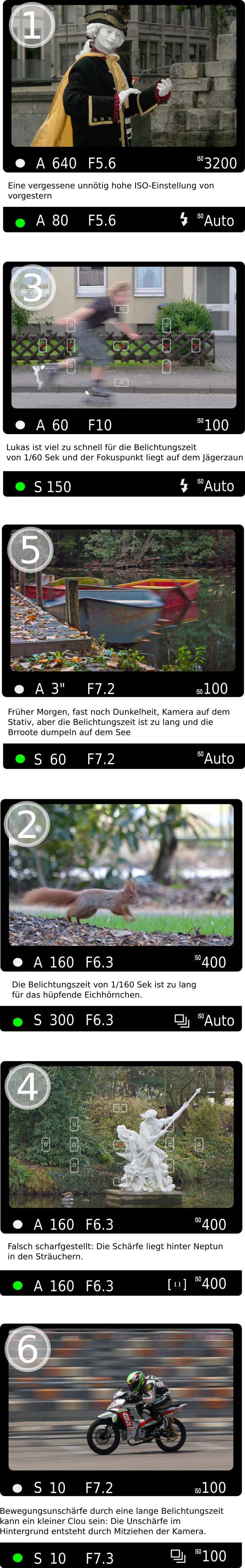6 typische Gründe, warum das Foto nicht scharf geworden ist